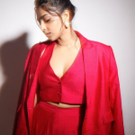 Aishwarya Lekshmi Stuns in Red: A Boss Lady Look